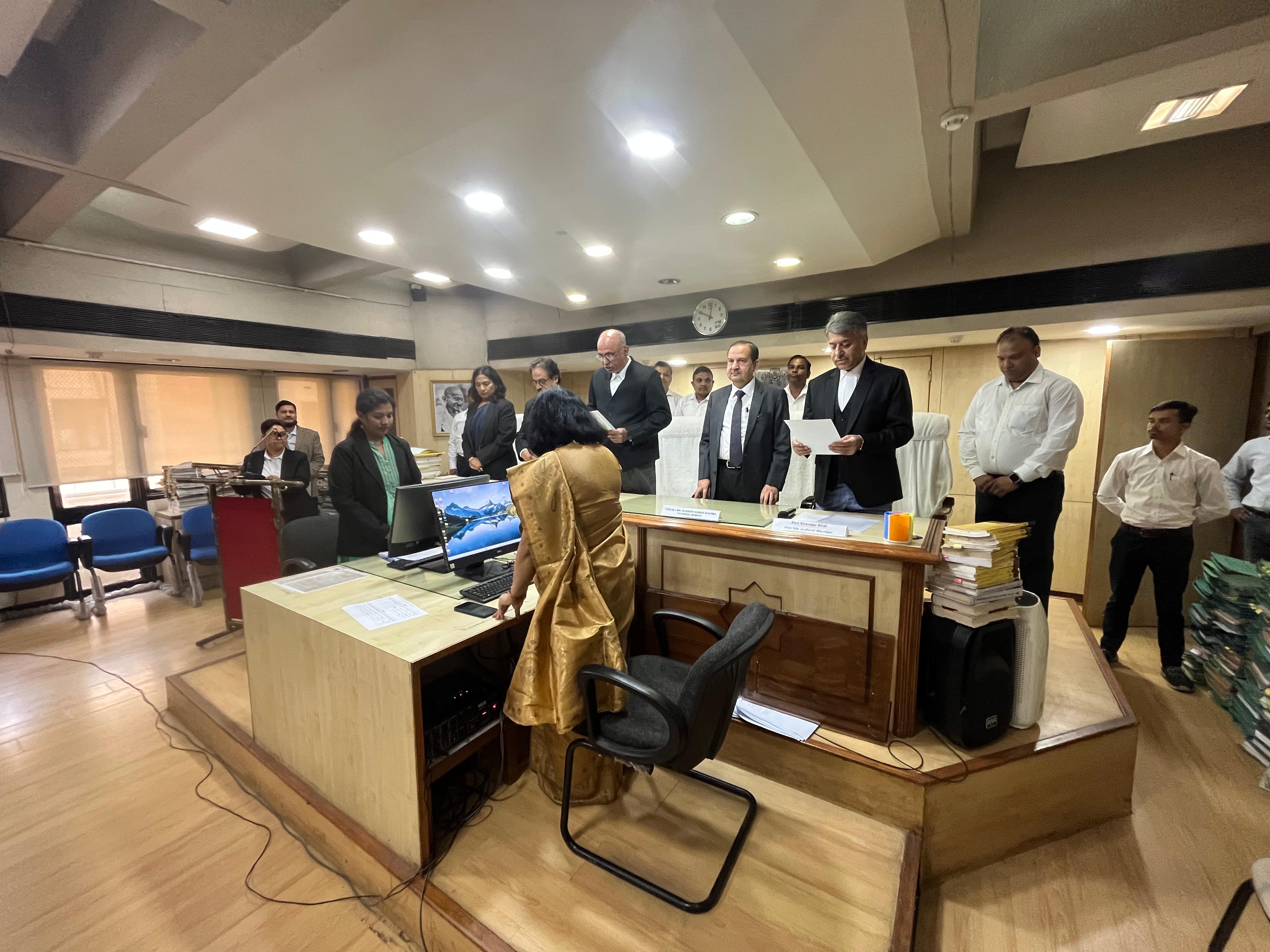 SWEARING-IN CEREMONY OF JUDICIAL MEMBER Mr. VB