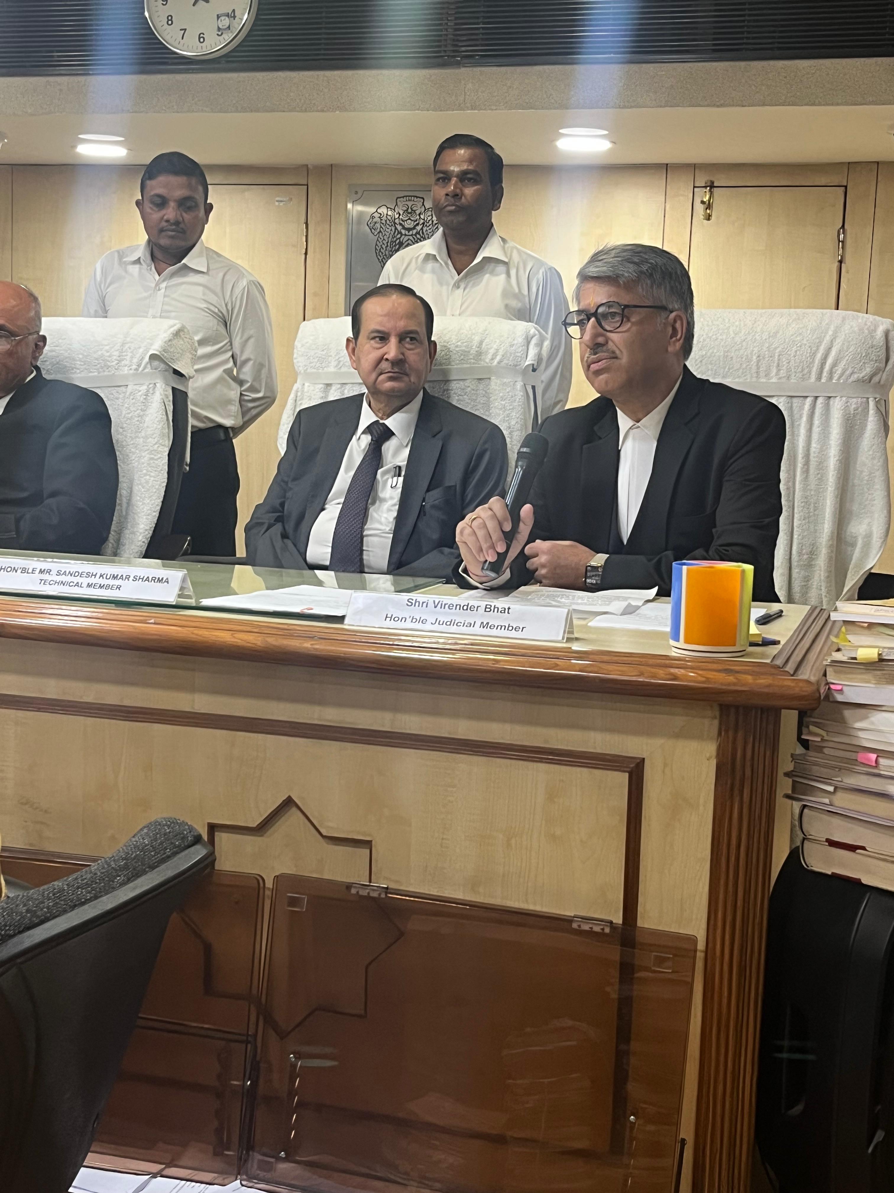 SWEARING-IN CEREMONY OF JUDICIAL MEMBER Mr. VB