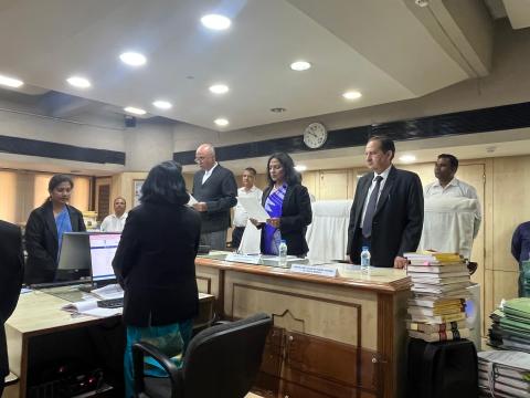 SWEARING-IN CEREMONY OF TECHNICAL MEMBER Smt. SG